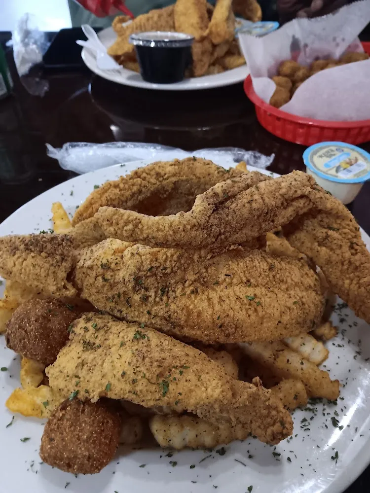 Coleslaw and Hushpuppies