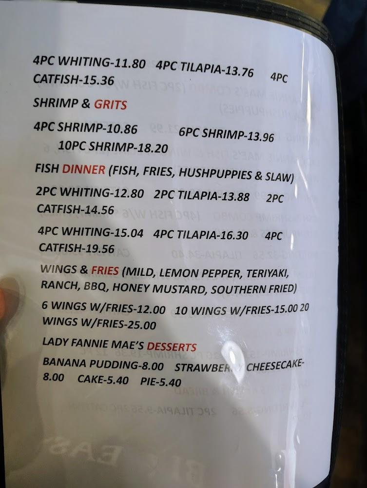 Lady Fannie Mae's Ultimate Fish Fry Menu image 4